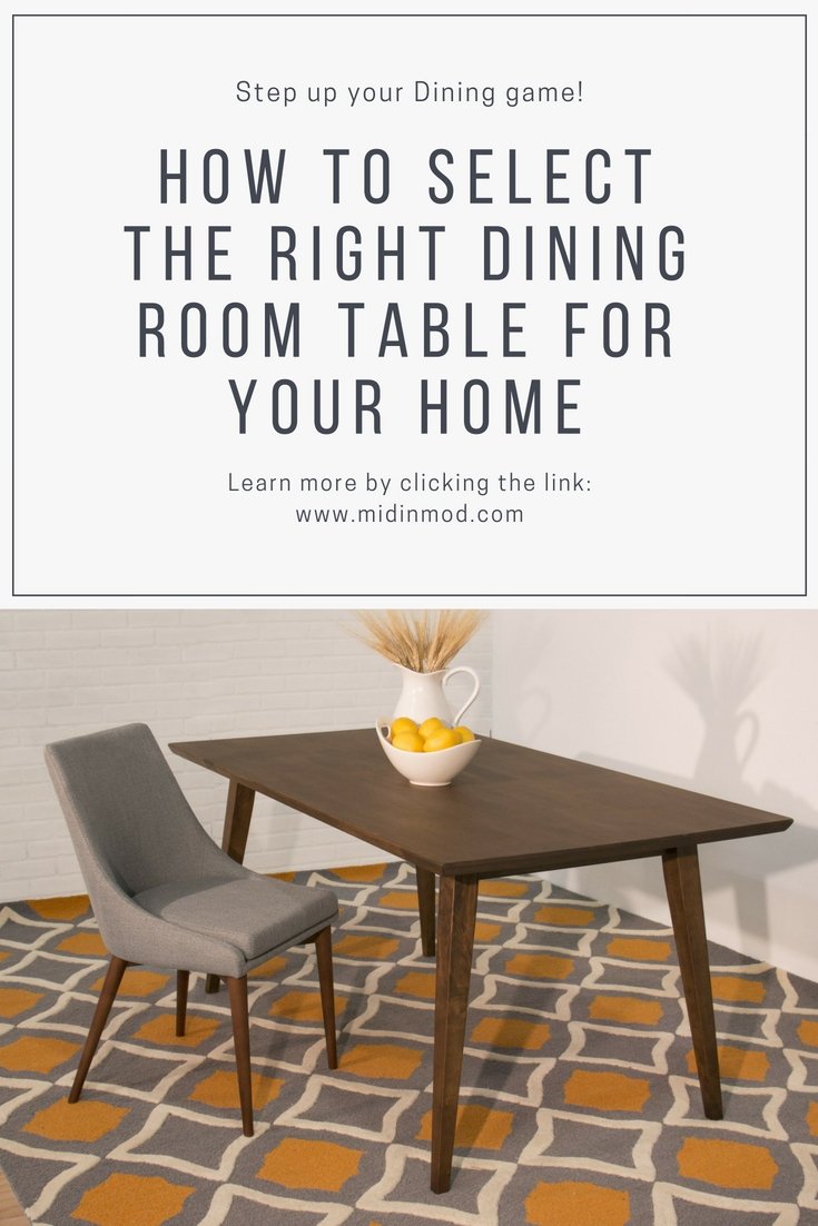 Select the Right Dining Room Table for Your Home - MidinMod