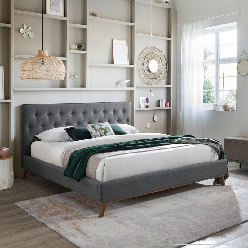 Ashton Bed (Queen - Dark Gray) | Mid in Mod | Houston TX | Best Furniture stores in Houston