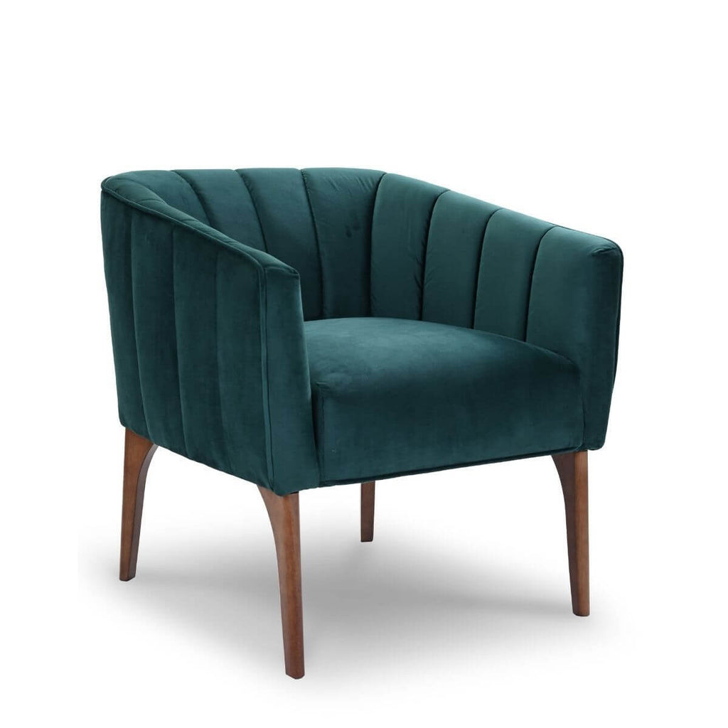 Chloe Lounge Chair (Green Velvet) | Mid in Mod | Houston TX | Best Furniture stores in Houston