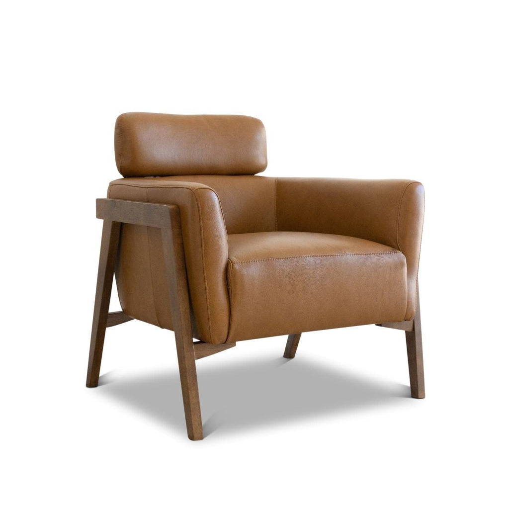 Ivy Lounge Chair - Tan Leather | MidinMod | Houston TX | Best Furniture stores in Houston