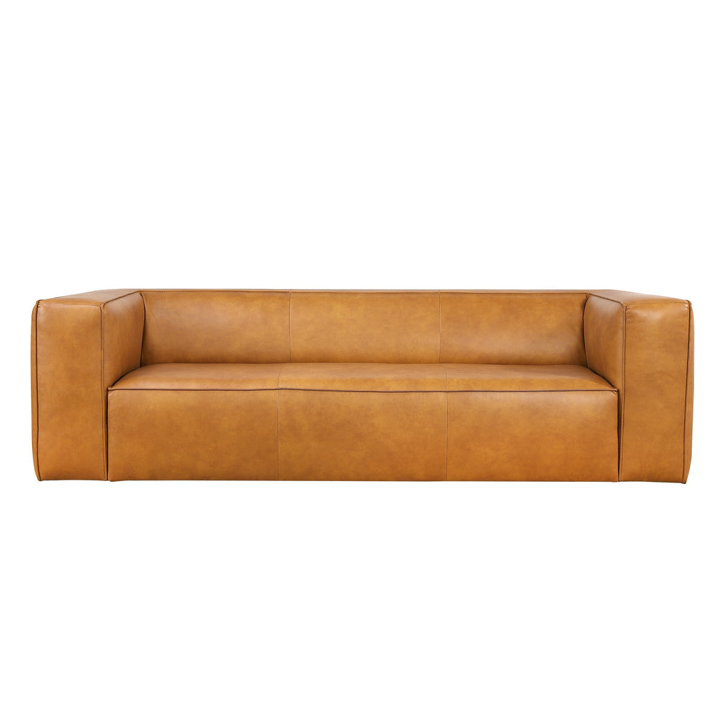 Emerson Leather Sofa - Tan | MidinMod | Houston TX | Best Furniture stores in Houston