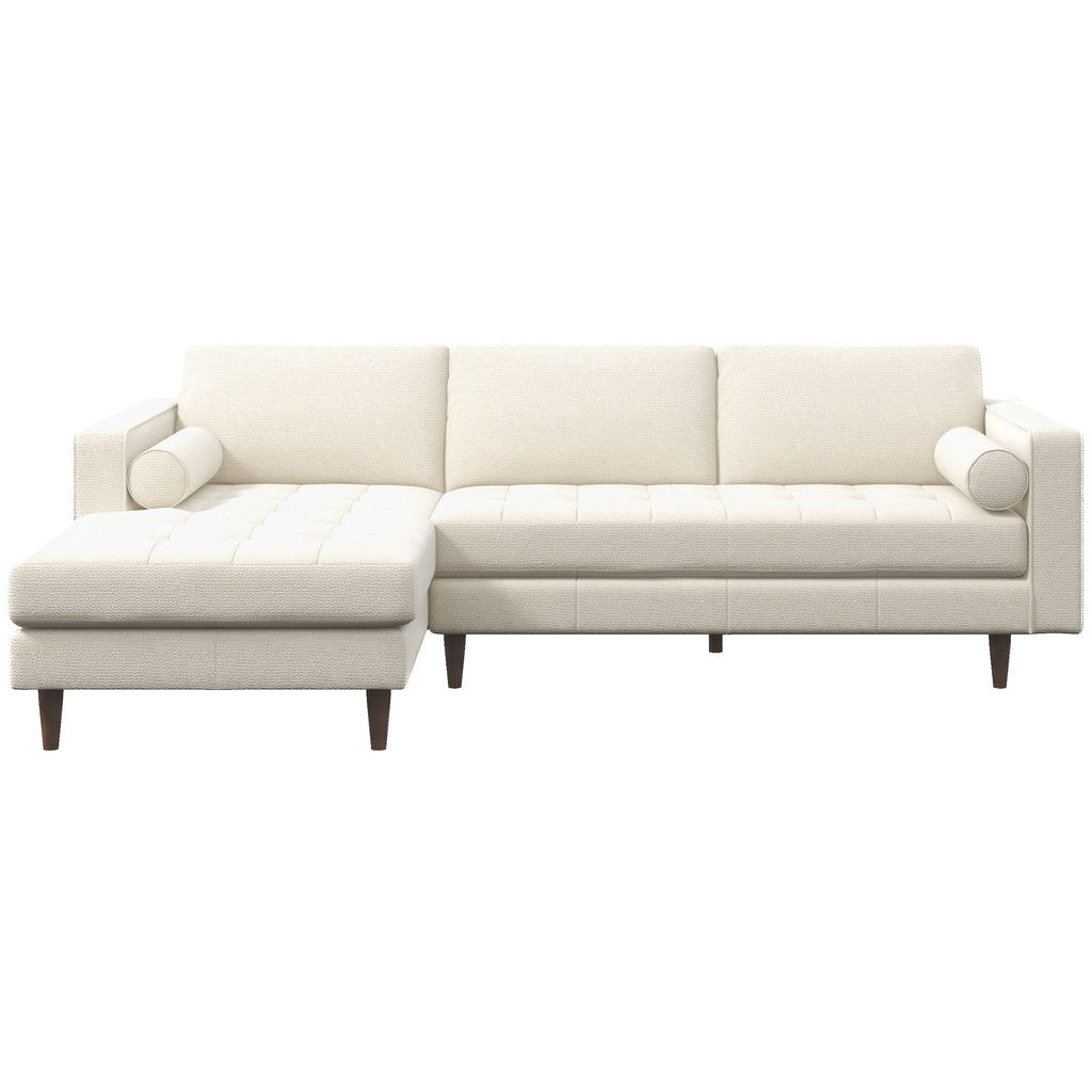 Daphne Sectional Sofa Left Facing - Cream Boucle | MidinMod | Houston | Best Furniture stores in Houston