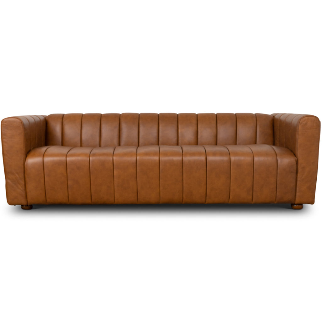 Clara Sofa - Cognac Leather Couch | MidinMod | Houston TX | Best Furniture stores in Houston