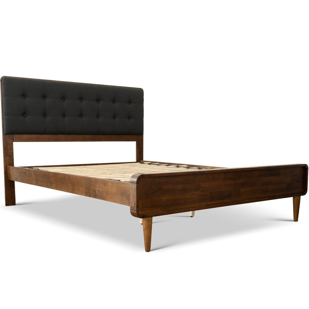 Taylor King Bed (King Size - Dark Grey) | Mid in Mod | Houston TX | Best Furniture stores in Houston