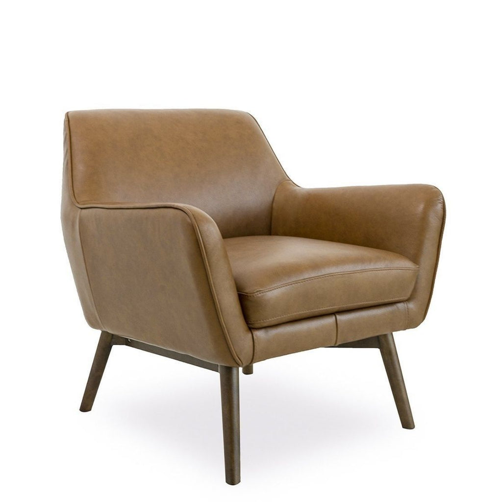 Penny Leather Lounge Chair (Tan) | Mid in Mod | Houston TX | Best Furniture stores in Houston