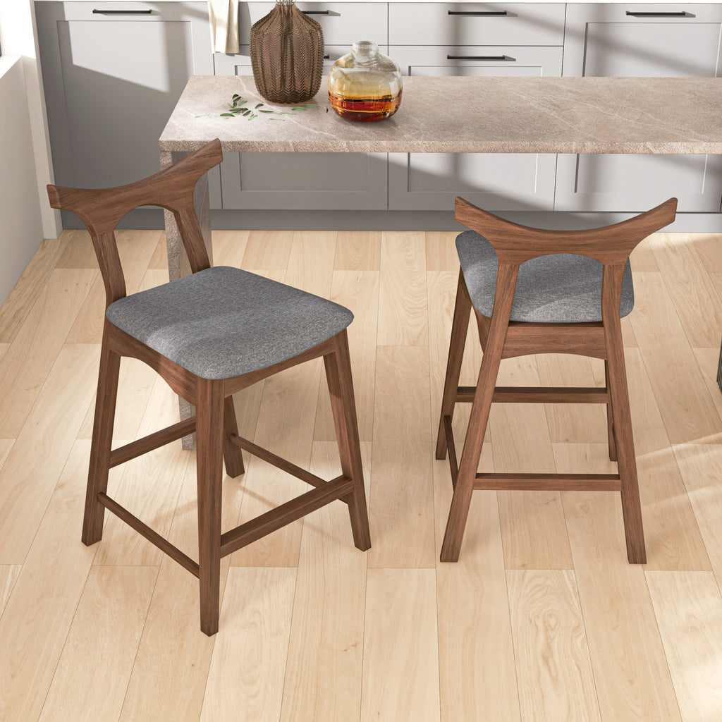 Dora Counter Stool (25" Dark Gray) | Mid in Mod | Houston TX | Best Furniture stores in Houston