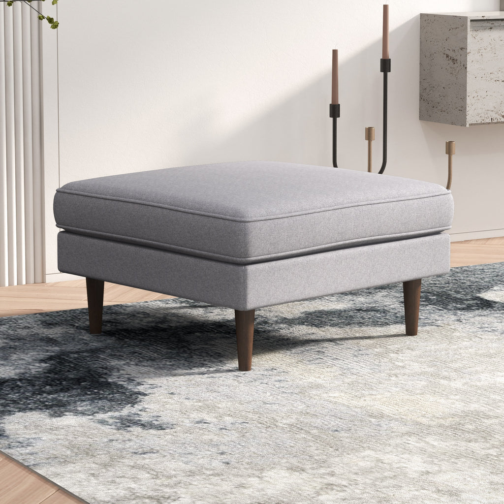 Fordham Ottoman - Light Gray Fabric | MidinMod | Houston TX | Best Furniture stores in Houston