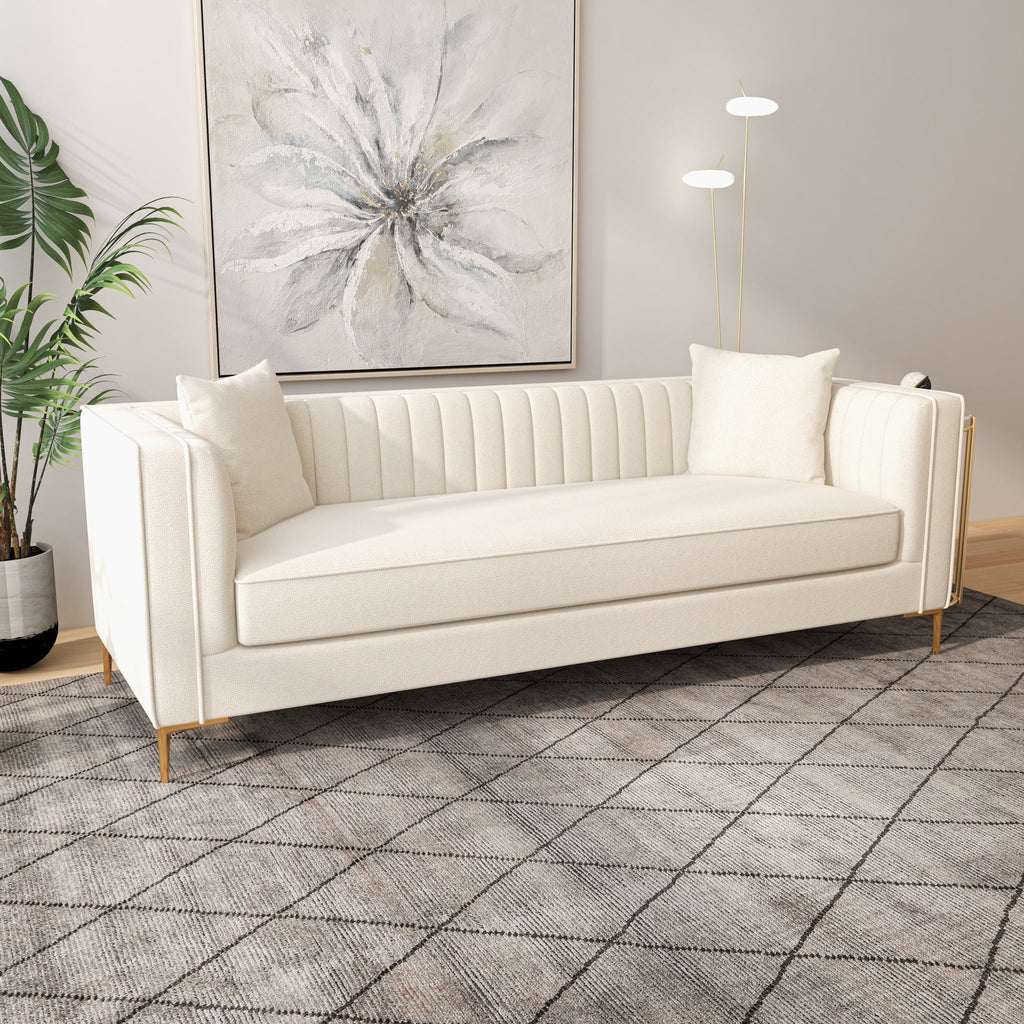 Kendra Sofa - Beige Boucle | MidinMod | Houston TX | Best Furniture stores in Houston