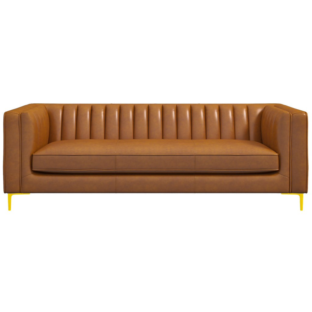 Kendra Sofa - Cognac Leather | MidinMod | Houston TX | Best Furniture stores in Houston