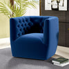 Lotte Swivel Chair (Blue Velvet) | MidinMod | Houston TX | Best Furniture stores in Houston