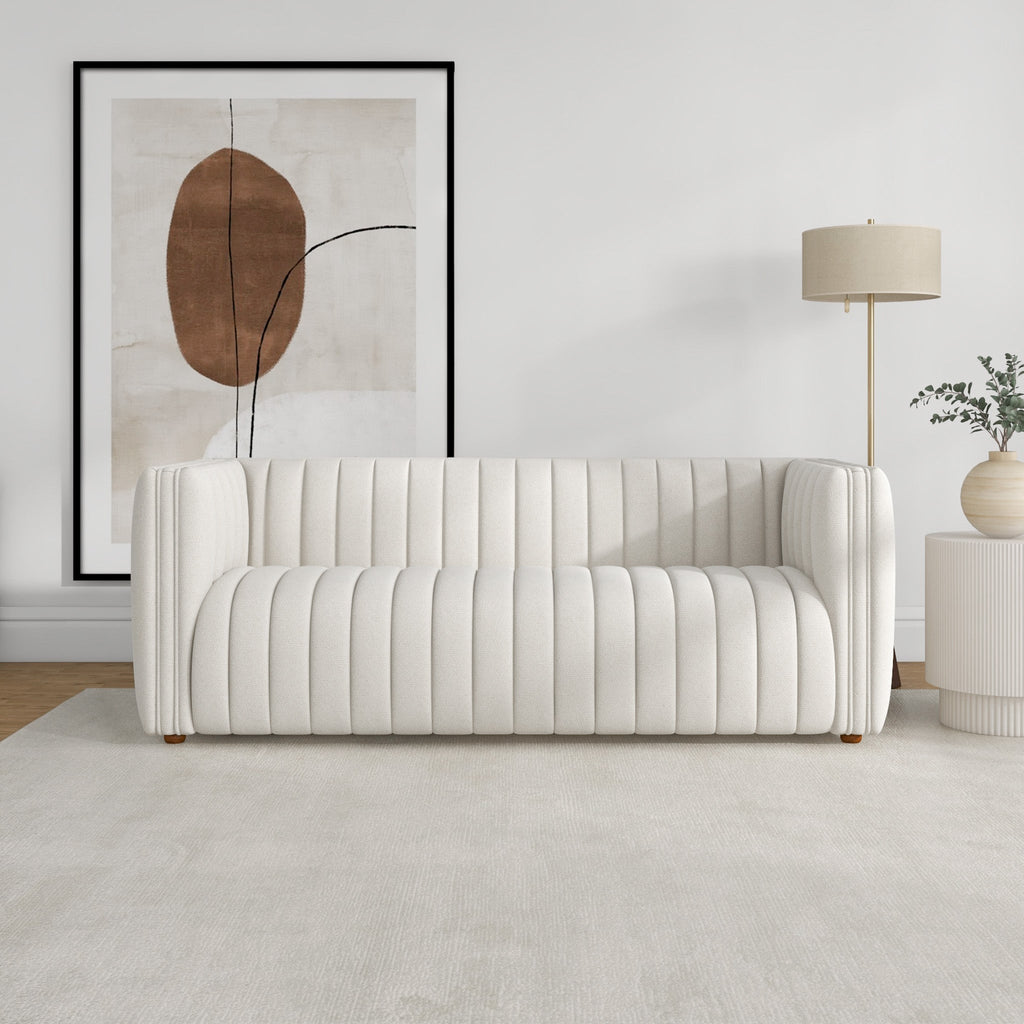 Rosslyn Sofa - White Boucle Couch | MidinMod | Houston TX | Best Furniture stores in Houston