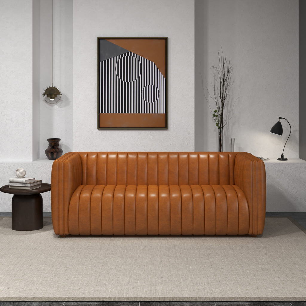 Rosslyn Sofa - Cognac Leather | MidinMod | Houston TX | Best Furniture stores in Houston