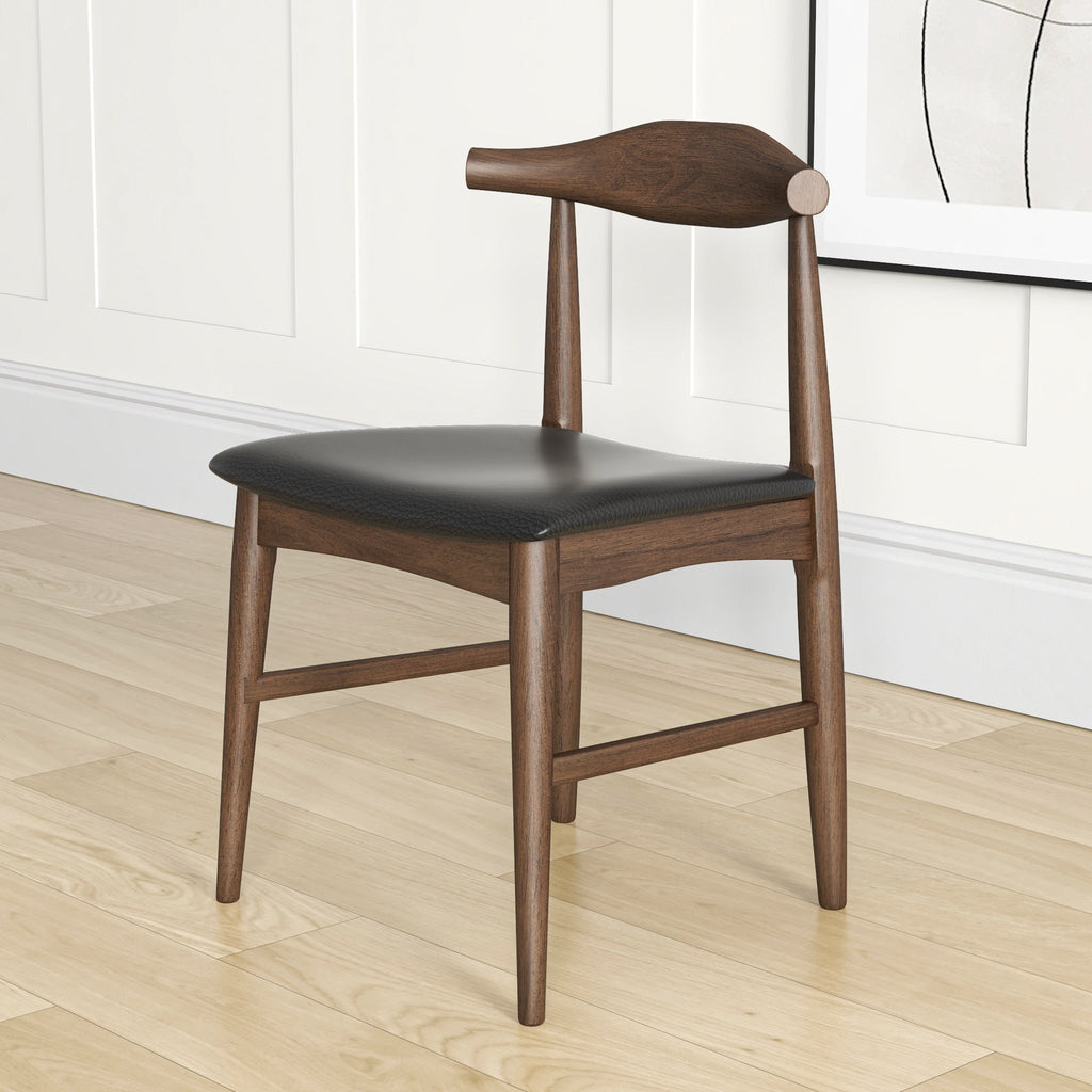 Winston Dining Chair -  Black Leather | MidinMod | Houston TX | Best Furniture stores in Houston