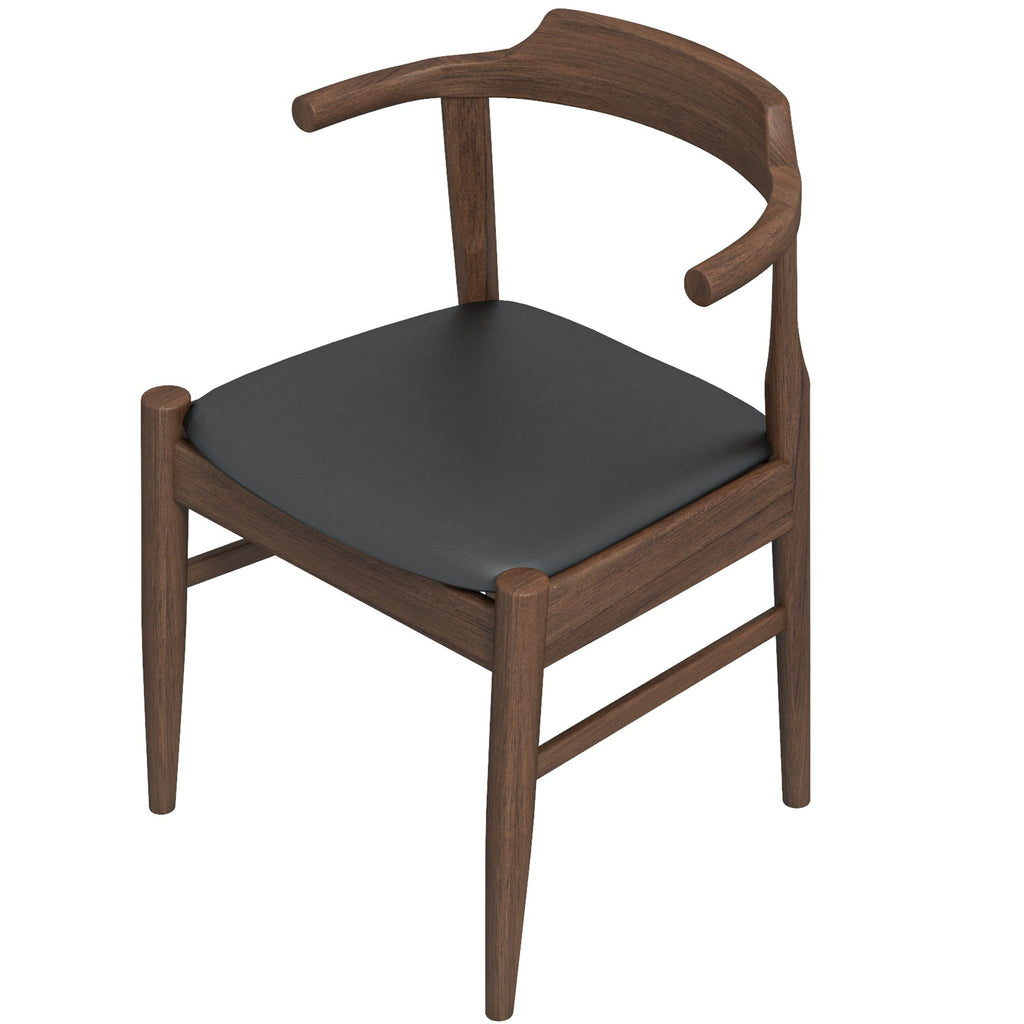 Zola Dining Chair - Black Leather | MidinMod | Houston TX | Best Furniture stores in Houston